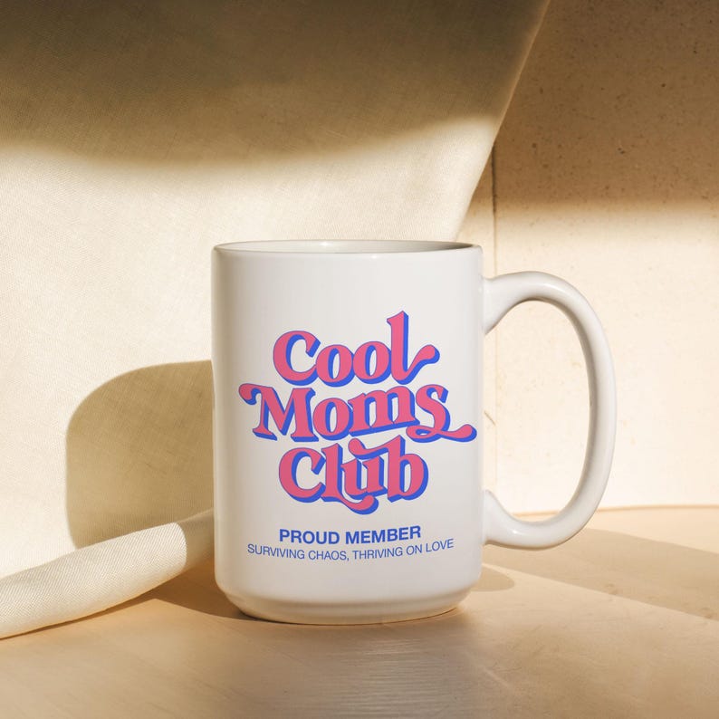 New Mom Mug For Mom, Funny Mom Gift For Mom Friend, Cool Moms Club Mug, New Parent Gift For New Mom Gift, Expecting Mom Gift Baby Shower Pink