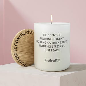 Funny Retirement Candle Retiring Coworker Gift Retirement Happy Retirement Candle Retiree Gift Teacher Retired Gift Boss Retirement Life