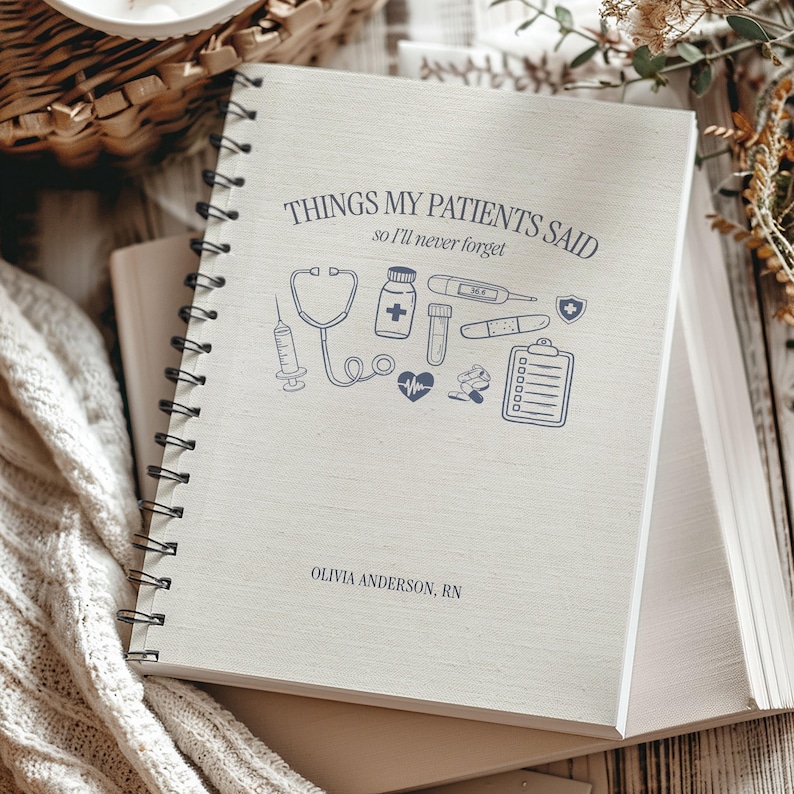 Geschenk für Krankenschwester Anerkennungsgeschenk, RN-Abschlussgeschenk, RN-Abschlussgeschenk, Krankenschwester-Schulabschluß-Geschenk für neues Krankenschwester-Notizbuch, bestandenes Krankenschwester-Geschenk, RN-Geschenk Blue