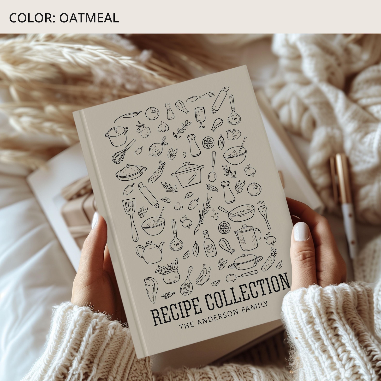 Customized Cookbooks Custom Recipe Book, Personalized Cookbook, Spiral Recipe Book Binder ...