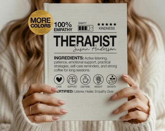 Therapeut dagboek cadeau voor therapeut Gepersonaliseerde geestelijke gezondheid therapeut cadeau voor geestelijke gezondheidsadviseur cadeau Notebook therapie afgestudeerd