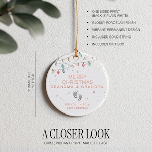 Pregnancy Announcement Ornament New Baby Ornament For New Parents See You In 2026 Announcing Pregnancy Christmas Ornament For Expecting Mom image 6