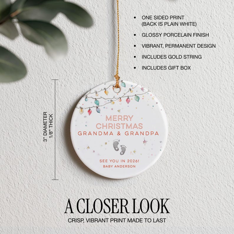 Pregnancy Announcement Ornament New Baby Ornament For New Parents See You In 2026 Announcing Pregnancy Christmas Ornament For Expecting Mom image 6