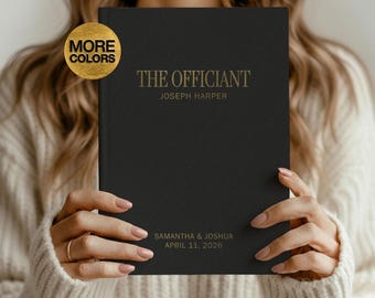 Wedding Officiant Book Officiant Notebook Custom Officiant Gift Will You Marry Us Officiant Thank You Gift Officiant Proposal For Men Pastor