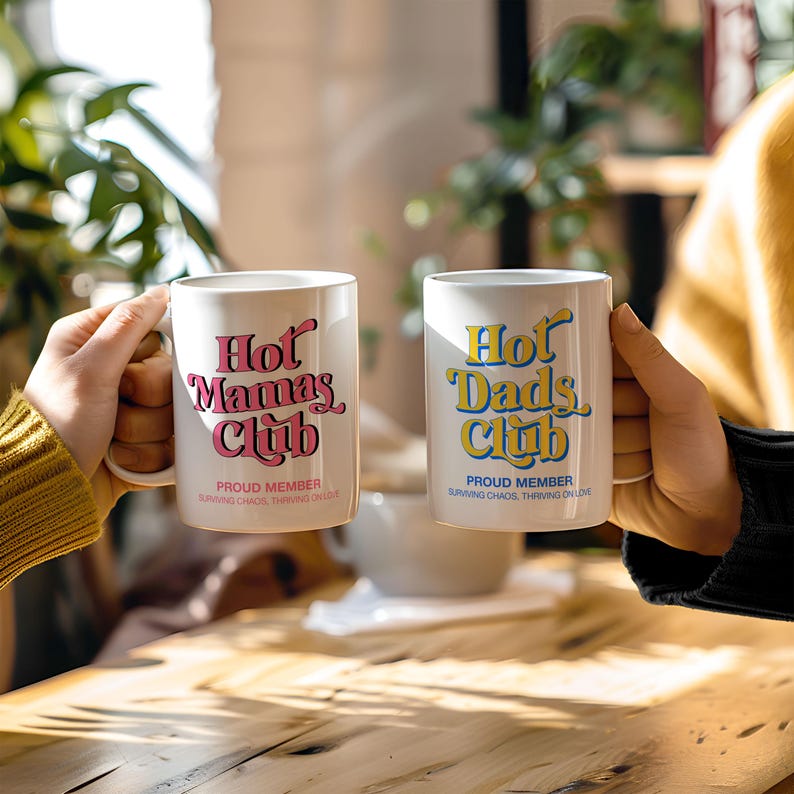 New Dad Mug For Dad Funny Dad Gift For Dad Friend Hot Dads Club Mug Fathers Day Gift For New Dad Gift First New Parent Gift For Baby Shower image 2