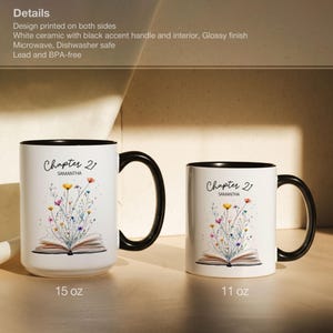 21st Birthday Mug With Name Personalized 21st Birthday Gift For Best Friend Custom Birthday Coffee Cup Chapter 21 Birthday Gift For Girl image 2
