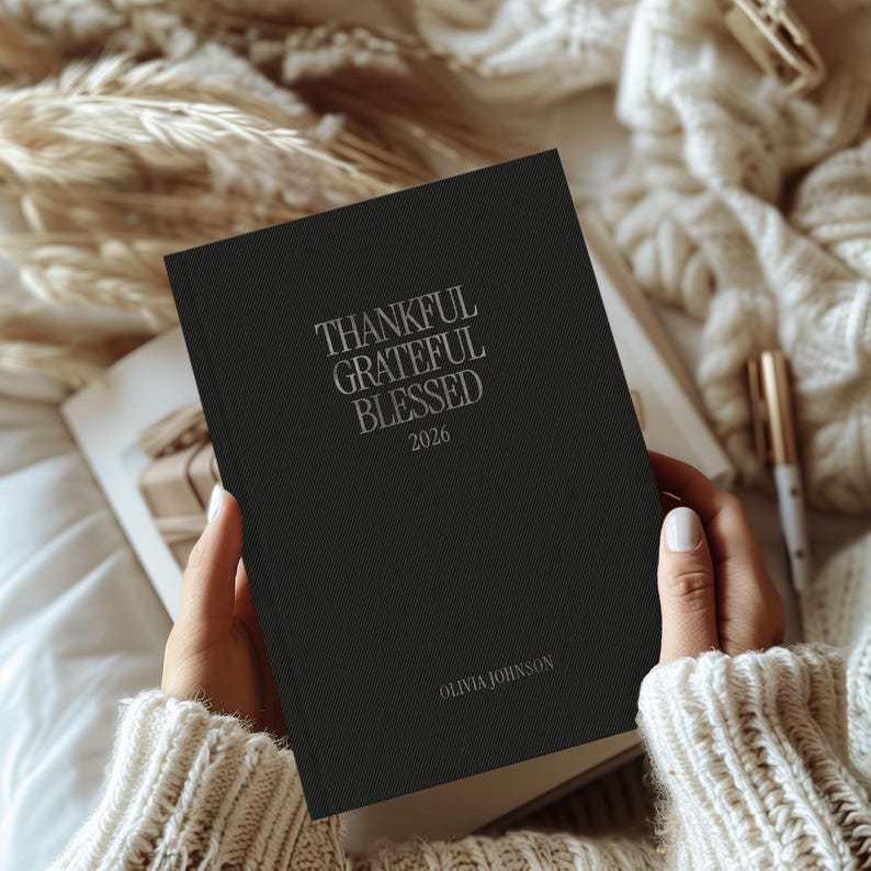 Gratitude Journal Book Personalized 2026 Journal Gratitude Notebook ...