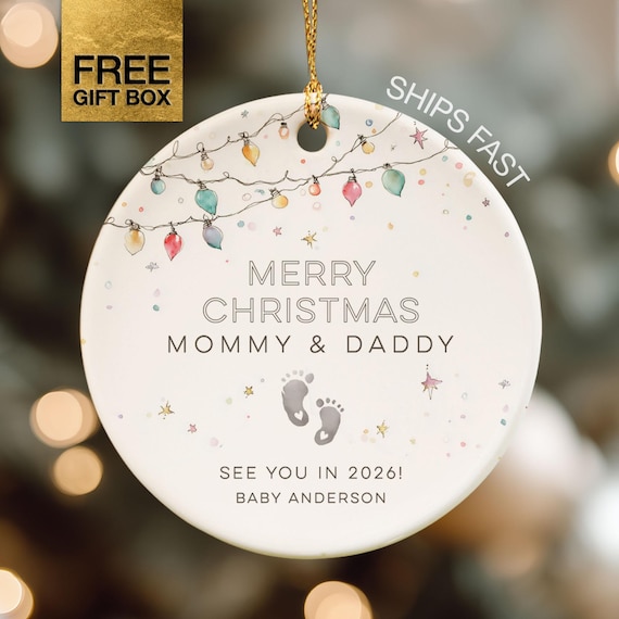 Pregnancy Announcement Ornament New Baby Ornament For New Parents See You In 2026 Announcing Pregnancy Christmas Ornament For Expecting Mom