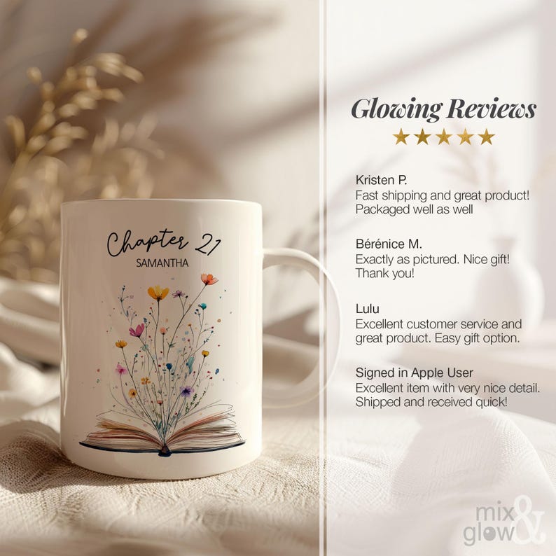 21st Birthday Mug With Name Personalized 21st Birthday Gift For Best Friend Custom Birthday Coffee Cup Chapter 21 Birthday Gift For Girl White 11oz
