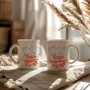 Personalized New Dad Mug For Dad, Expecting Dad Gift For New Mom, Tired Dads Club Mug, Baby Shower Gift, Father's Day Gift, New Parent Gift image 6