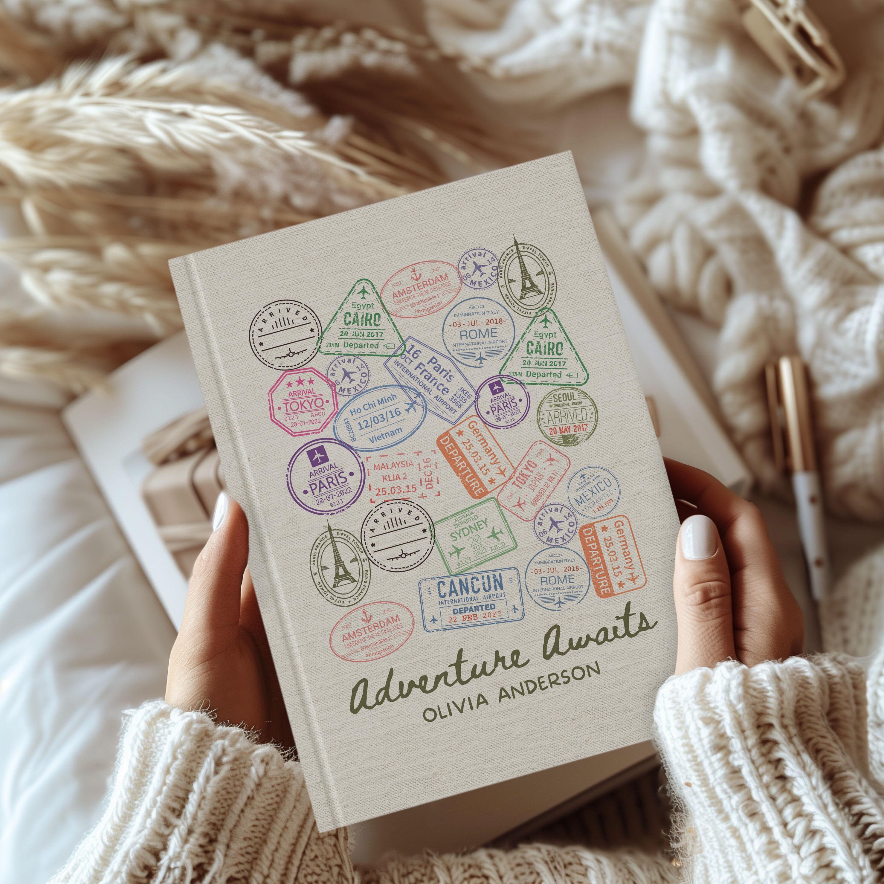 Personalized Camping Journal, Travel Journal Gift For Bride, Custom Notebook For Travel Lover Gift, Bridesmaid Proposal Gift,Retirement Gift
