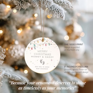 Pregnancy Announcement Ornament New Baby Ornament For New Parents See You In 2026 Announcing Pregnancy Christmas Ornament For Expecting Mom image 5