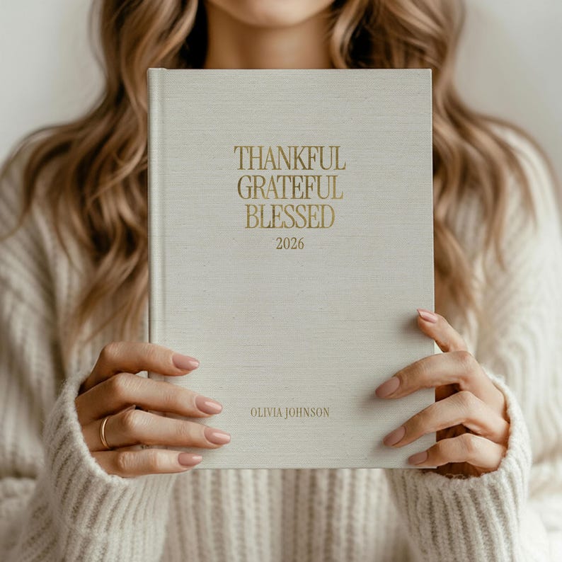 Gratitude Journal Book Personalized 2026 Journal Gratitude Notebook ...