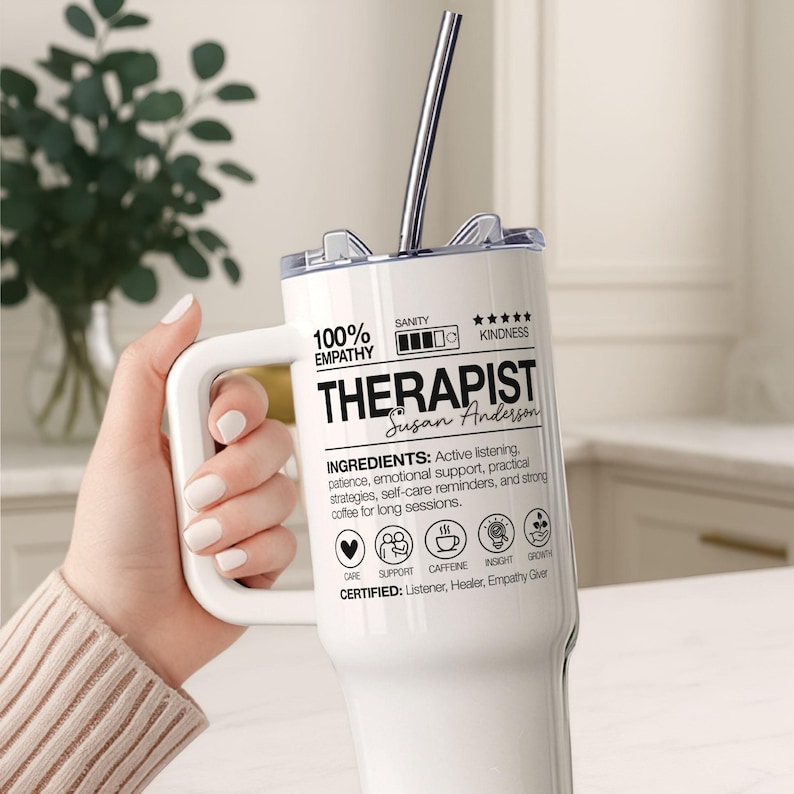 goodbye gift for therapist large tumbler with personalization