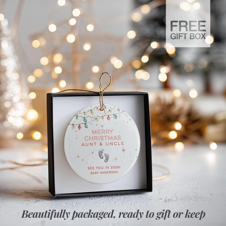Pregnancy Announcement Ornament New Baby Ornament For New Parents See You In 2026 Announcing Pregnancy Christmas Ornament For Expecting Mom image 2