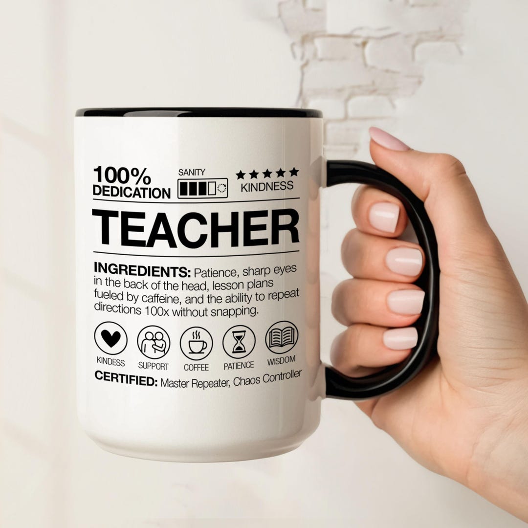 Funny Teacher Mug Gift for Teacher Gift Thank You Teacher Coffee Cup ...