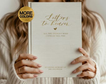 Letters To Heaven Journal Personalized Grief Journal Sympathy Gift For Loss Of Mother Grief Notebook In Loving Memory Memorial Gift Father