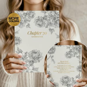 Cuaderno personalizado del capítulo 70 para el 70 cumpleaños. Diario de recuerdo para celebrar los setenta. Regalo de cumpleaños para mamá, abuela o nana.