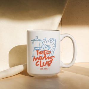 Personalized New Dad Mug For Dad, Expecting Dad Gift For New Mom, Tired Dads Club Mug, Baby Shower Gift, Father's Day Gift, New Parent Gift Mom