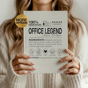 Rolig kollegadagbok present till kontoret anteckningsbok present till anställd tackpresent kollega julklapp till team uppskattningspresent jul