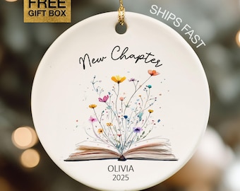 New Chapter Ornament New Beginning Ornament Divorced Ornament For New Job Gift Funny Breakup Gift Personalized Fresh Start Ornament Keepsake