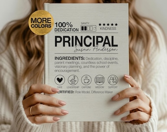 Principal Journal Personalized Gifts For Principal From Teacher Thank You Principal Gift Principal Retirement Principal Appreciation Gift