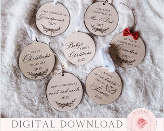 Market Ornament Bundle – 2025 Laser File Set Digital Download