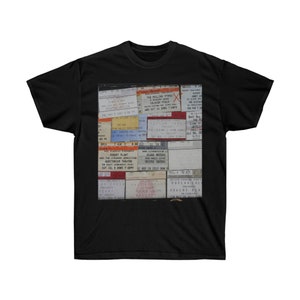 Rock Concert Ticket Stubs Unisex Ultra Cotton Tee