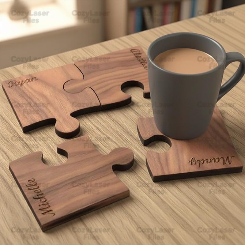 Coaster Cnc Files for Wood - Etsy