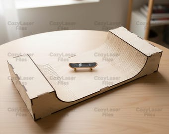 File 3D per rampa con tastiera in legno tagliata al laser, bundle SVG, file SVG per giocattoli per bambini in legno Glowforge, modello laser vettoriale DXF Eps, modello CNC