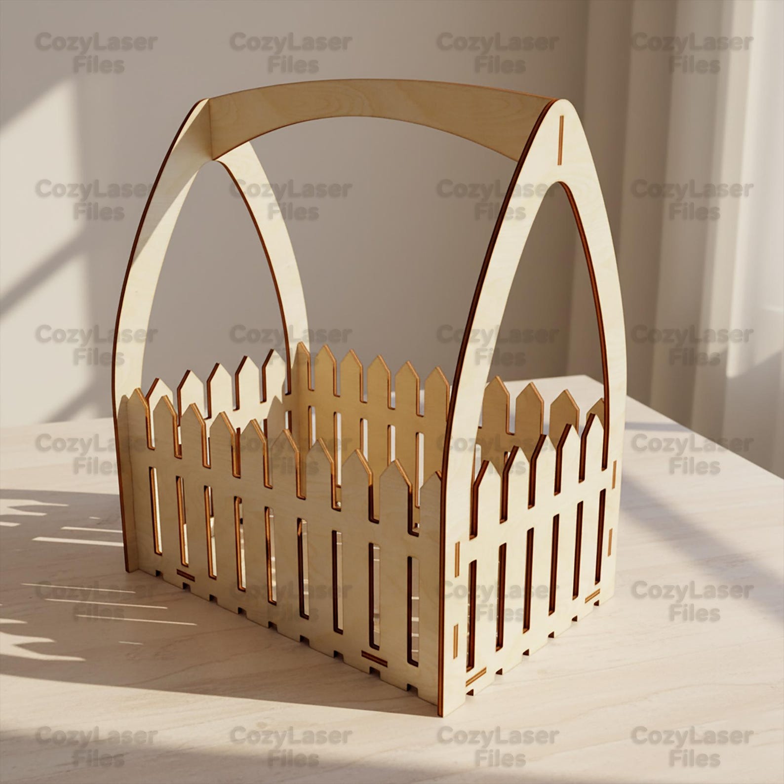 Laser Cut Flower Planter 3 and 4 Mm Box SVG Glowforge Wood Flower ...