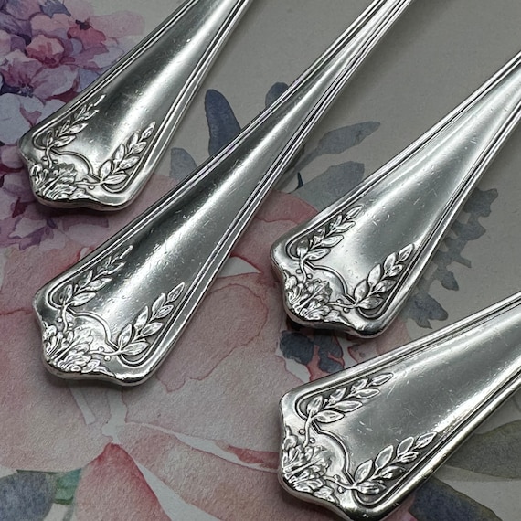 Fork Elkington Plate Spoon Rare! Almost Antique Pompadour