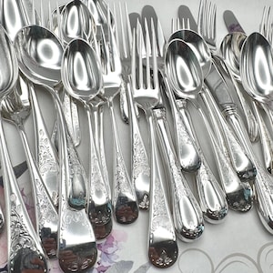 BIRKS ' Queen Mary '  Regency Plate Flatware - Various Sets Available Plus Rare Serving Pieces - Sold Separately