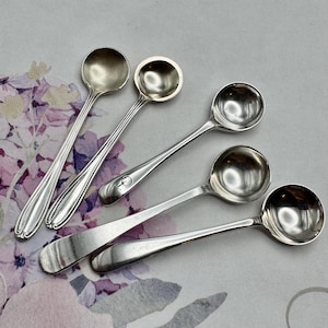 Antique and Vintage Sterling Silver Salt Spoons - Priced Individually - See Item Description for Details - Less than 3 inches Long