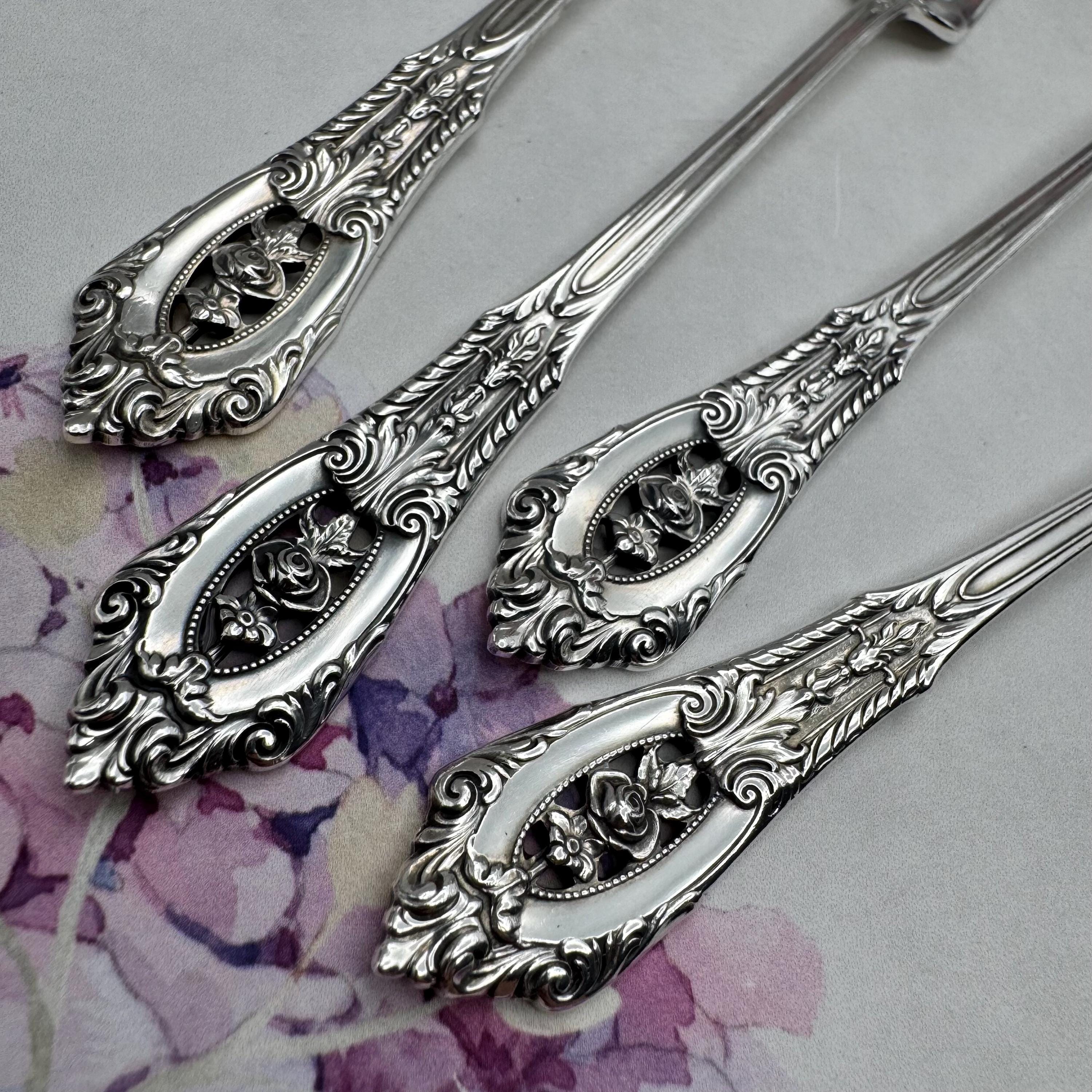 Sterling Silver Rose Spoon - Etsy Canada