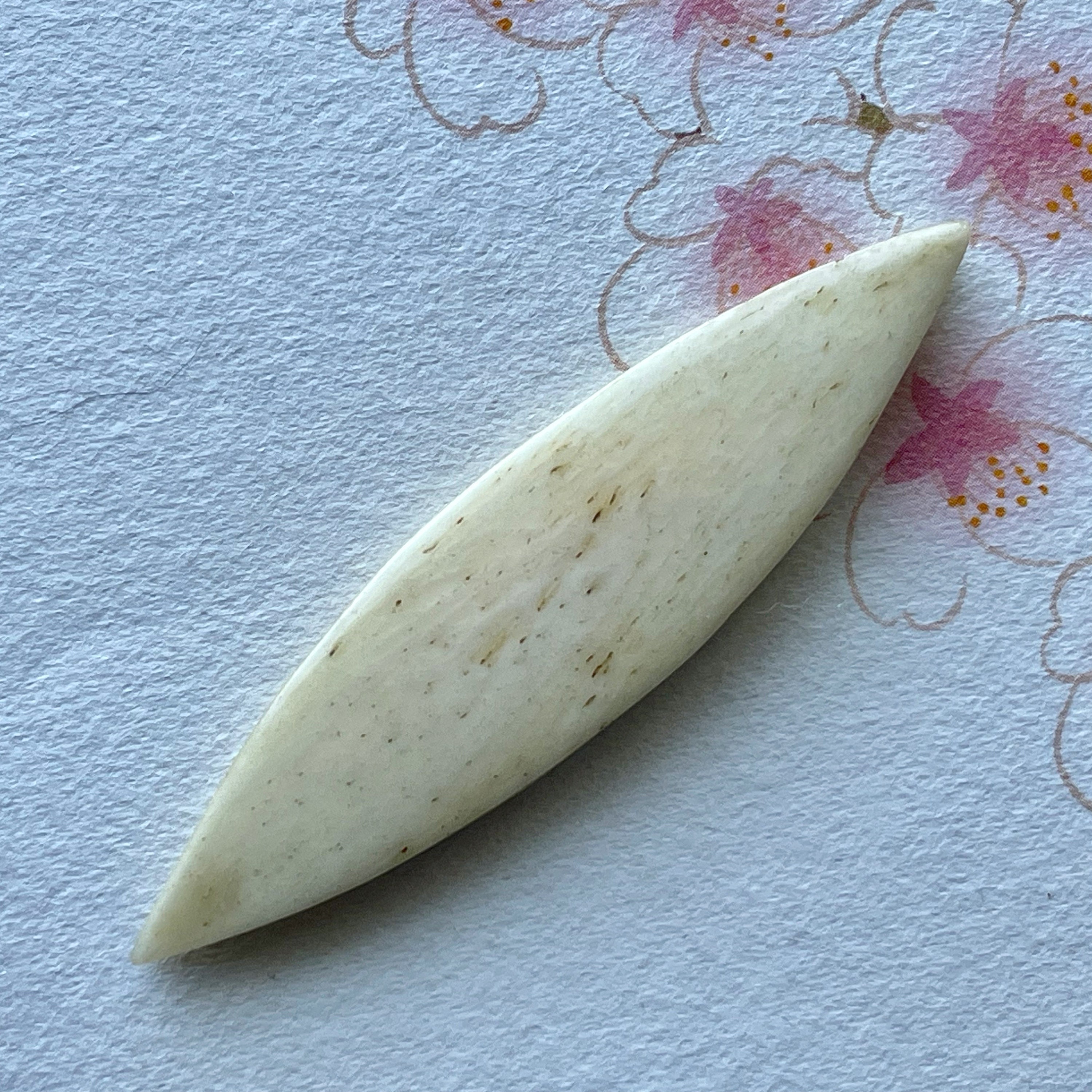 Antique Hand Carved Bone Tatting Shuttle Made From One Piece Etsy