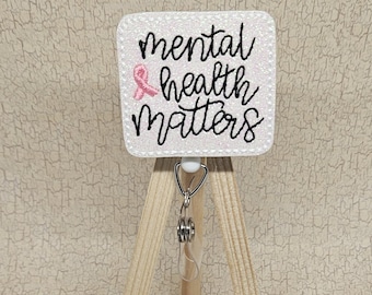 Mental Health Matters Badge Reel: Interchangeable ID Holder