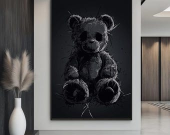 【美品】ストリートアート キャンバスパネル クマ ベア グラフィティ 壁掛け il_340x270.6549613513_jlal.jpg