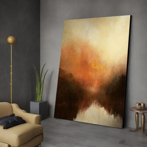 Abstract Landscape Nature Wall Art Print Minimalist Modern Vintage Wall Art Living Room Decor