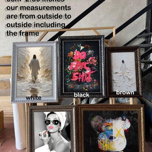 a bunch of frames with pictures on them