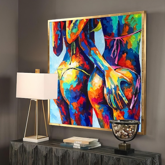Erotic Poster, Sexy Woman Wall Art, Nude Canvas, Sexy Woman Canvas, Naked Woman Poster, Sensual Wall Art