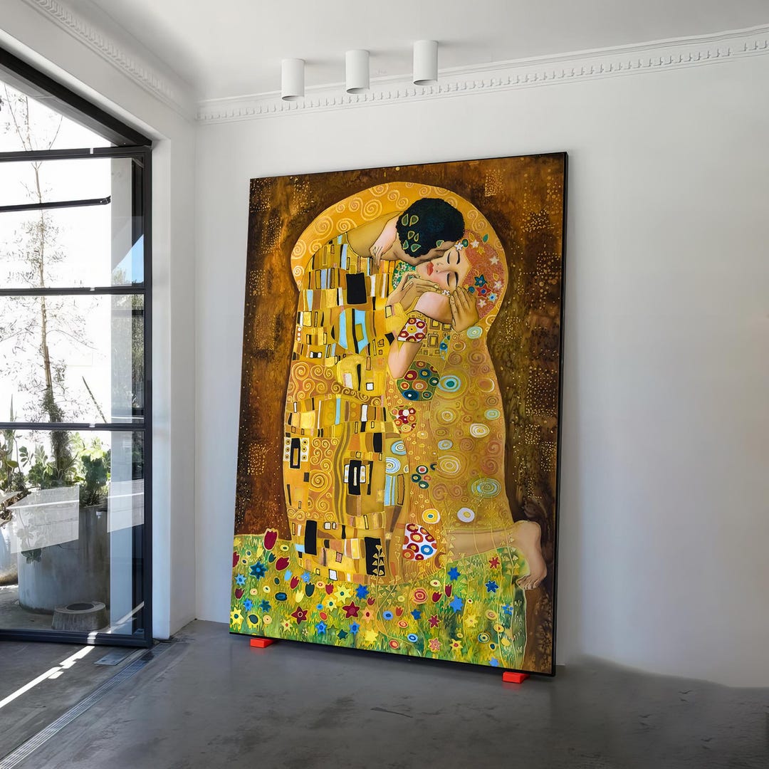 The Kiss Canvas, Gustav Klimt Canvas Art, Gustav Canvas Wall Art ...