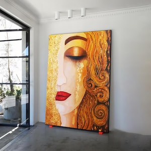 The Golden Tears, The Golden Tears Art, Famous Canvas Decor, Reproduction Canvas Decor,