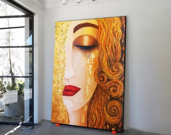 The Golden Tears, The Golden Tears Art, Famous Canvas Decor, Reproduction Canvas Decor,