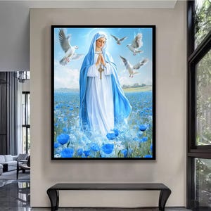 Mercy canvas wall art - Sanctified Souls Print - Religious Art for your Home