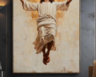 Jesus canvas print, jesus Art, jesus crucified,  jesus Modern Canvas Art, jesus painting, jesus poster,