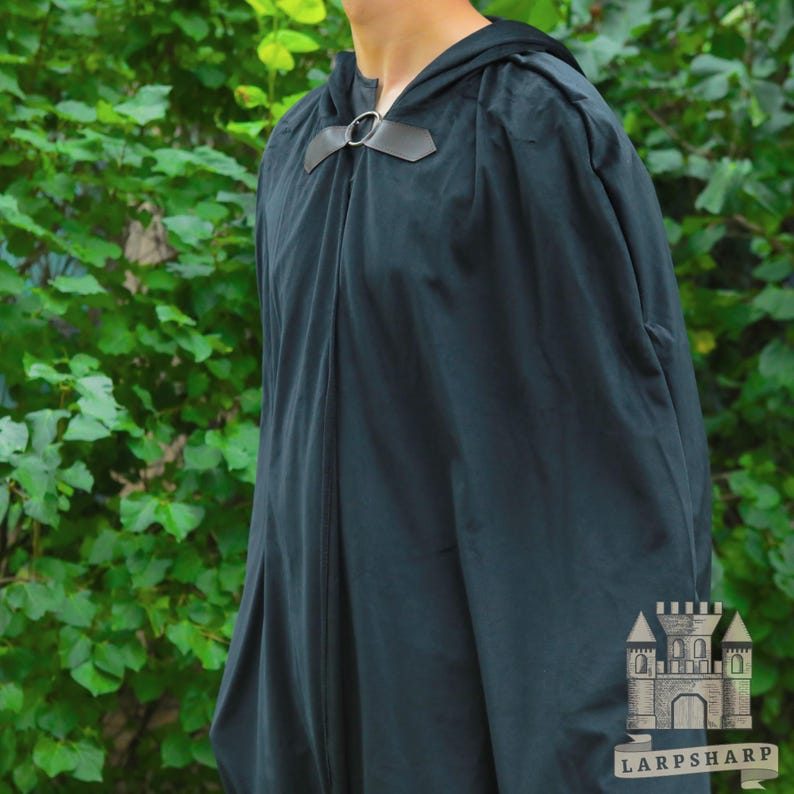 Medieval Hooded Cloak LARP Ranger Cosplay, Renaissance Costume, Knight