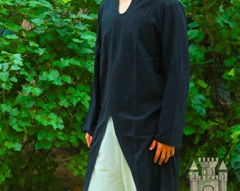 Medieval Knight Tunic for LARP – Long Sleeve Viking Costume, Historical Reenactment Clothing, Men&#39;s Renaissance Attire, Medieval Halloween