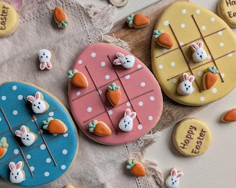 Easter Biscuit Set | Edible Game | Iced Sugar Cookies | Letterbox Friendly Easter Biscuits UK | Kids easter activity