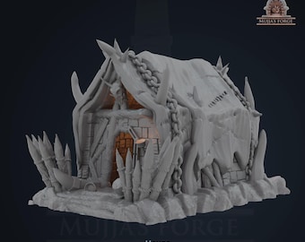 Orc House - 28mm Wargaming Terrain, 3D Printed